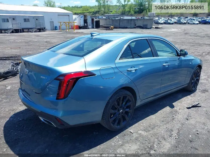 2023 Cadillac Ct4 Luxury VIN: 1G6DK5RK8P0155891 Lot: 42209931