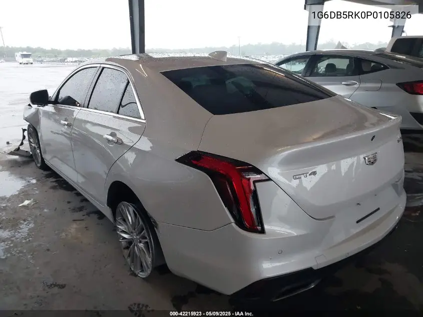 2023 Cadillac Ct4 Premium Luxury VIN: 1G6DB5RK0P0105826 Lot: 42215923