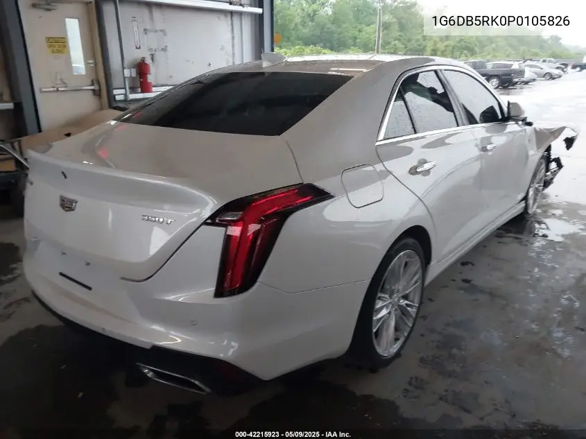 2023 Cadillac Ct4 Premium Luxury VIN: 1G6DB5RK0P0105826 Lot: 42215923