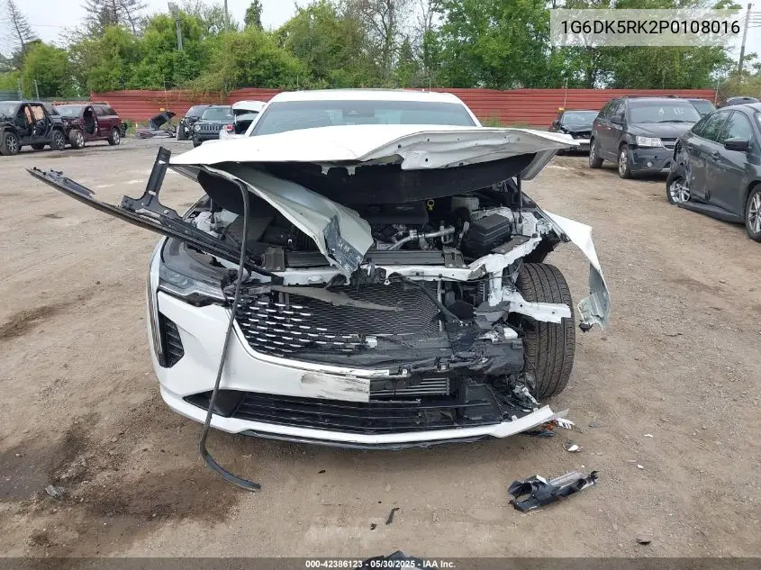 2023 Cadillac Ct4 Luxury VIN: 1G6DK5RK2P0108016 Lot: 42386123