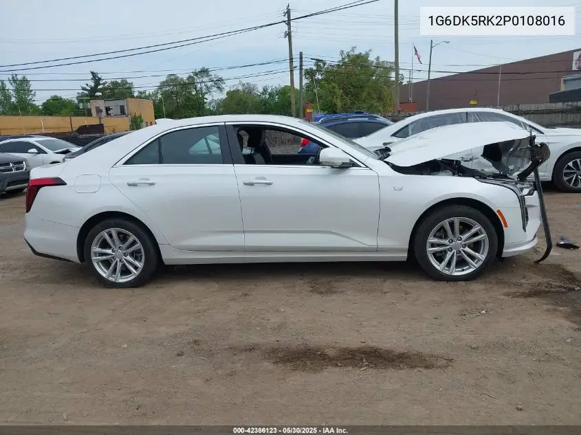 2023 Cadillac Ct4 Luxury VIN: 1G6DK5RK2P0108016 Lot: 42386123