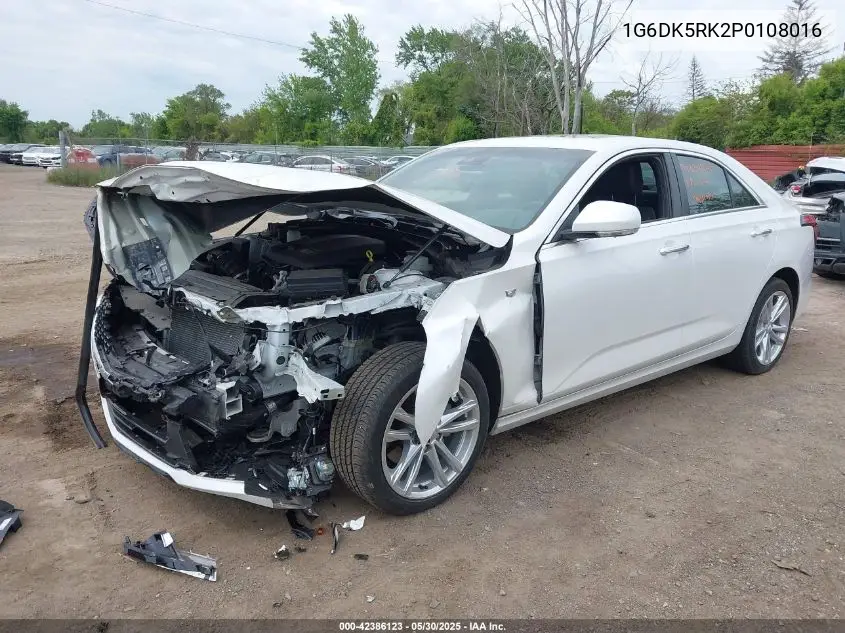 2023 Cadillac Ct4 Luxury VIN: 1G6DK5RK2P0108016 Lot: 42386123