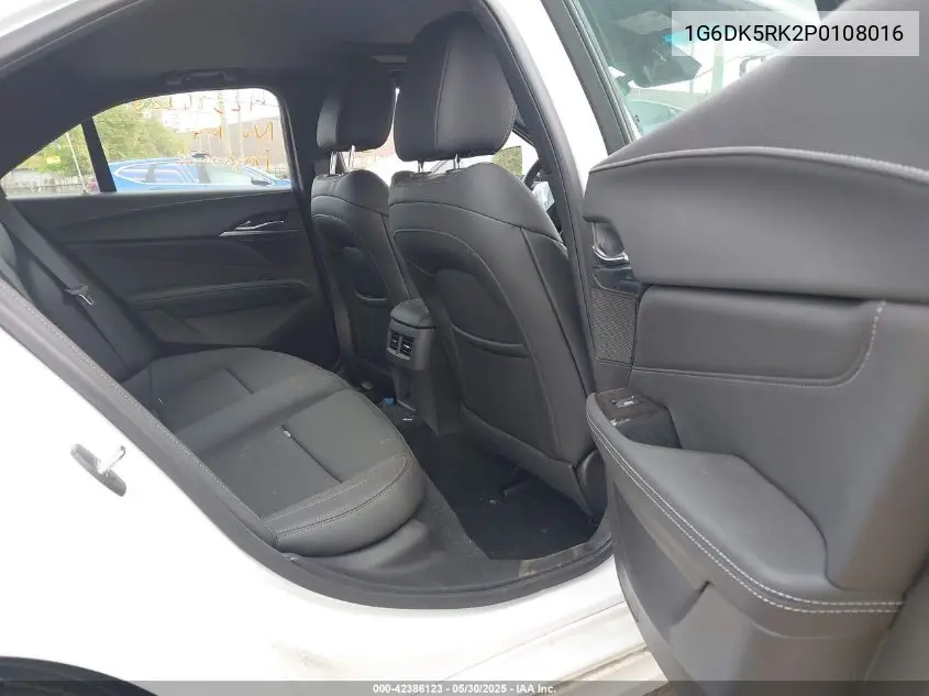 2023 Cadillac Ct4 Luxury VIN: 1G6DK5RK2P0108016 Lot: 42386123