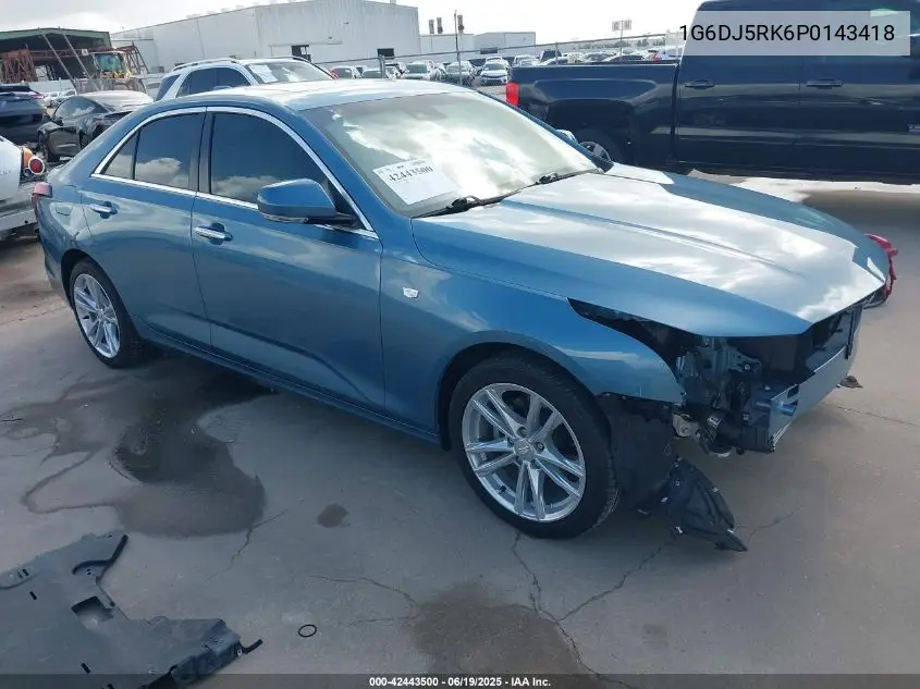 2023 Cadillac Ct4 Luxury VIN: 1G6DJ5RK6P0143418 Lot: 42443500