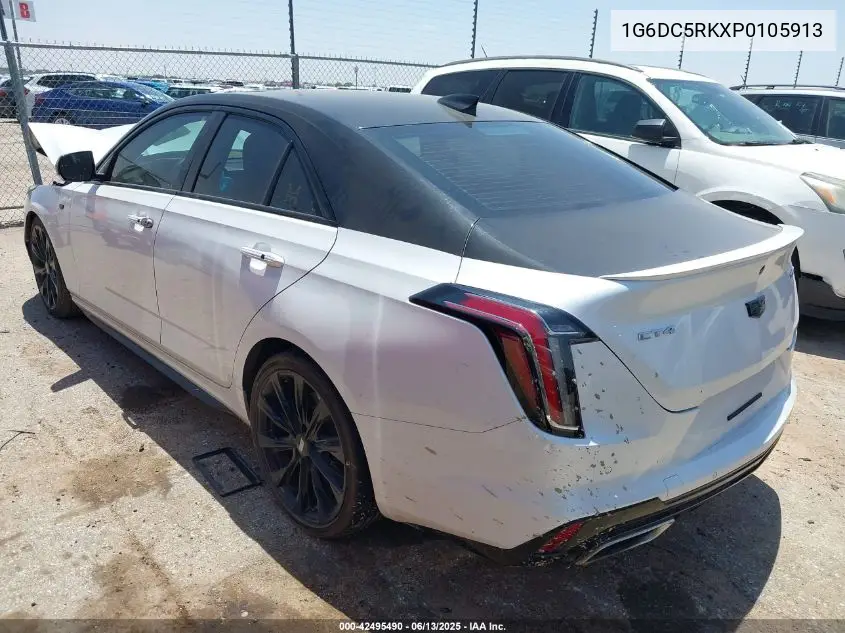 2023 Cadillac Ct4 Sport VIN: 1G6DC5RKXP0105913 Lot: 42495490