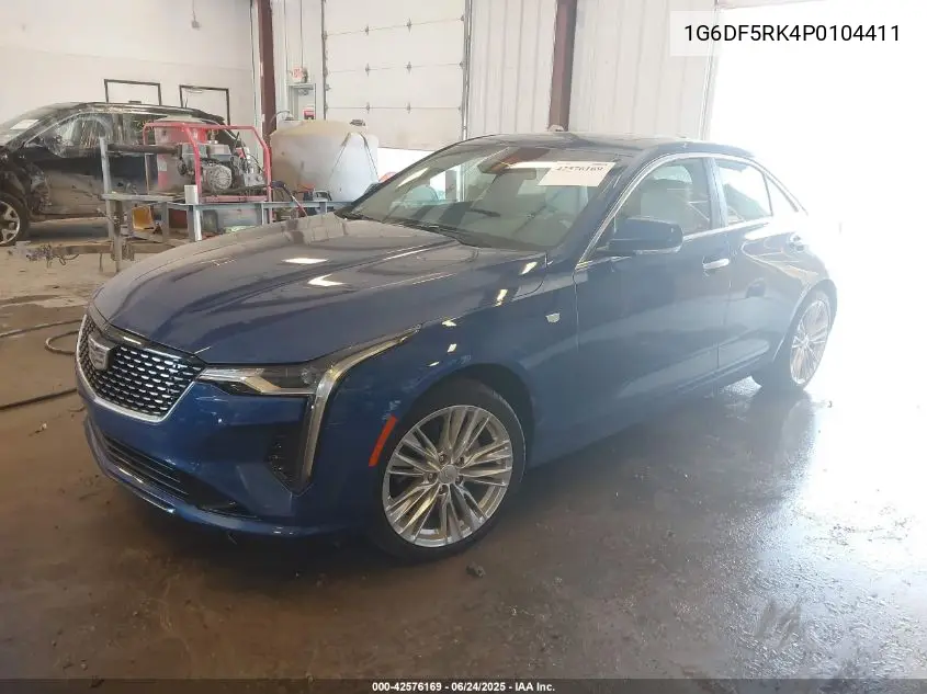 2023 Cadillac Ct4 Premium Luxury VIN: 1G6DF5RK4P0104411 Lot: 42576169