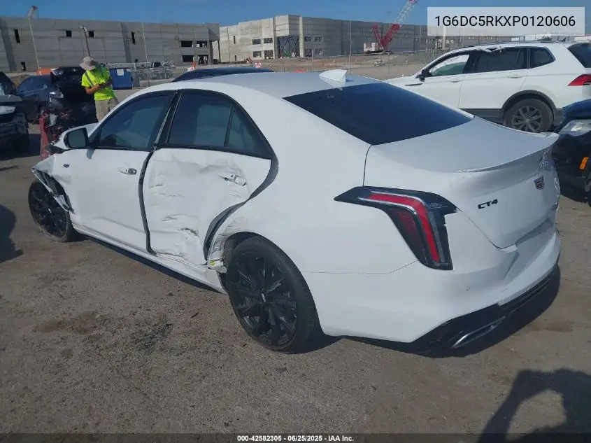 2023 Cadillac Ct4 Sport VIN: 1G6DC5RKXP0120606 Lot: 42582305