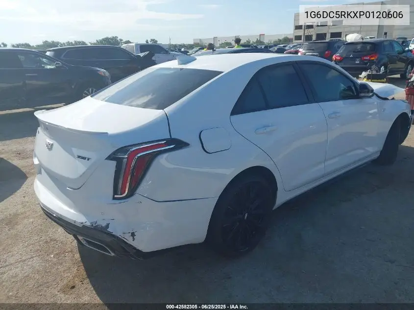 2023 Cadillac Ct4 Sport VIN: 1G6DC5RKXP0120606 Lot: 42582305