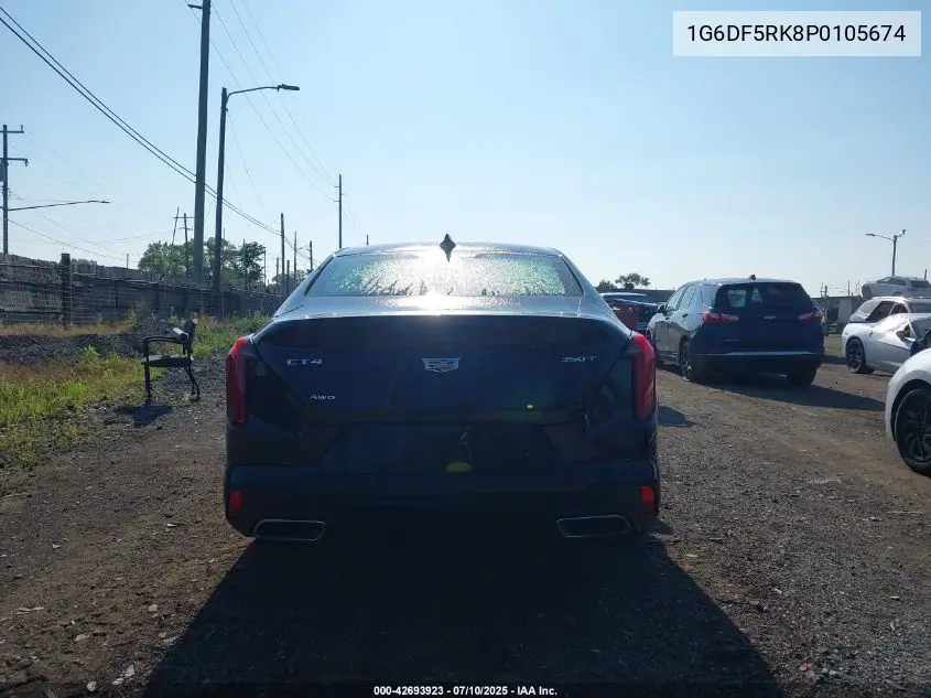 2023 Cadillac Ct4 Premium Luxury VIN: 1G6DF5RK8P0105674 Lot: 42693923