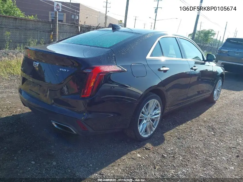 2023 Cadillac Ct4 Premium Luxury VIN: 1G6DF5RK8P0105674 Lot: 42693923