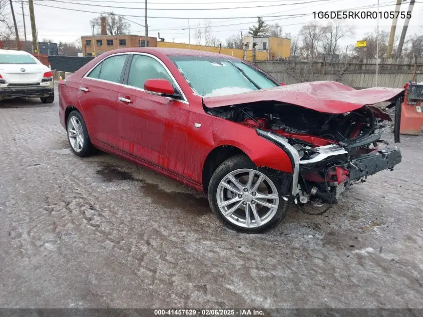 2024 Cadillac Ct4 Luxury VIN: 1G6DE5RK0R0105755 Lot: 41457629