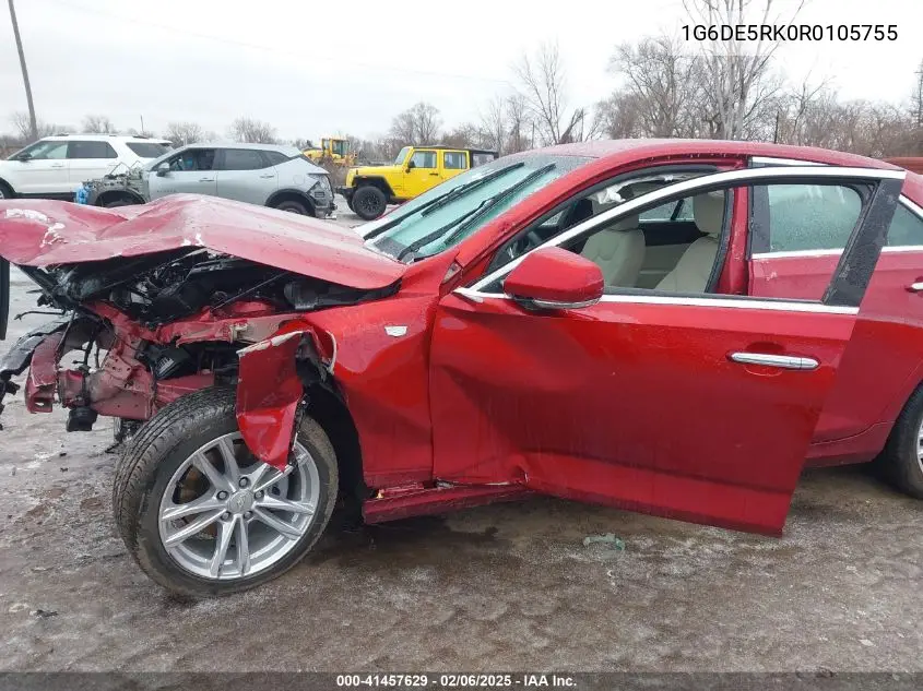 2024 Cadillac Ct4 Luxury VIN: 1G6DE5RK0R0105755 Lot: 41457629