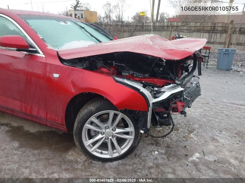 2024 Cadillac Ct4 Luxury VIN: 1G6DE5RK0R0105755 Lot: 41457629