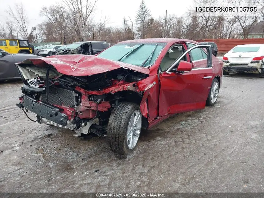 2024 Cadillac Ct4 Luxury VIN: 1G6DE5RK0R0105755 Lot: 41457629