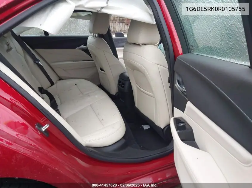 2024 Cadillac Ct4 Luxury VIN: 1G6DE5RK0R0105755 Lot: 41457629