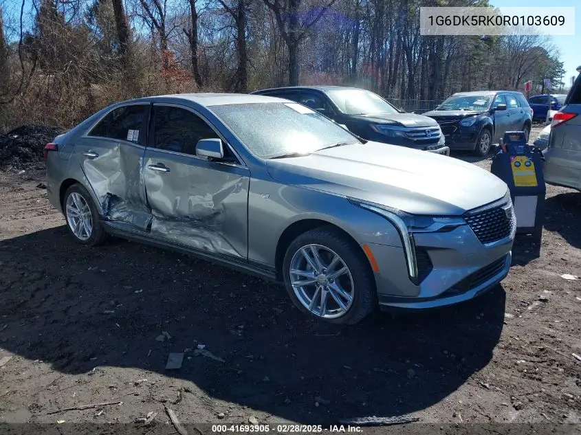 2024 Cadillac Ct4 Luxury VIN: 1G6DK5RK0R0103609 Lot: 41693905