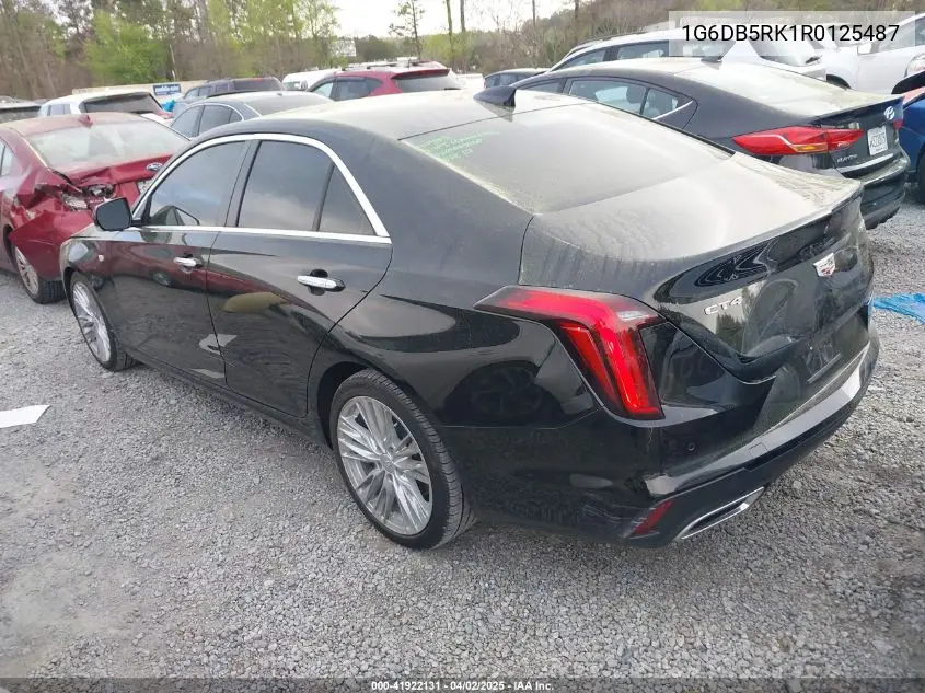 2024 Cadillac Ct4 Premium Luxury VIN: 1G6DB5RK1R0125487 Lot: 41922131