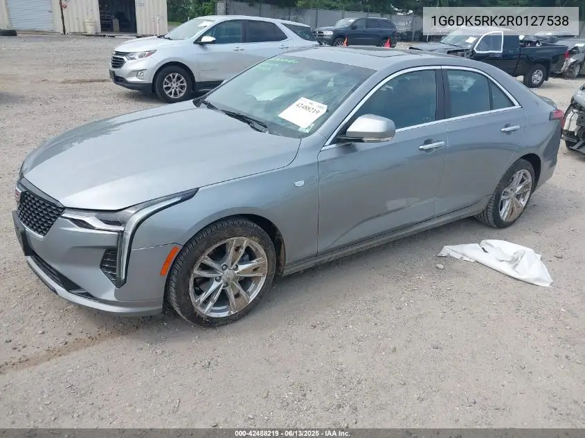 2024 Cadillac Ct4 Luxury VIN: 1G6DK5RK2R0127538 Lot: 42488219