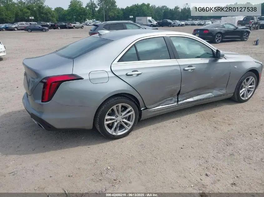 2024 Cadillac Ct4 Luxury VIN: 1G6DK5RK2R0127538 Lot: 42488219