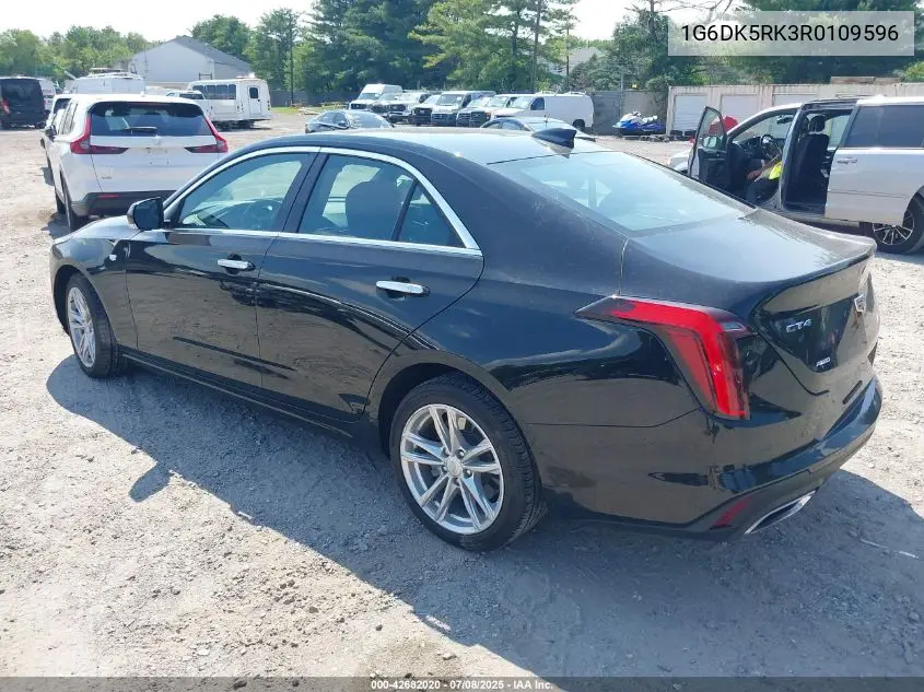 2024 Cadillac Ct4 Luxury VIN: 1G6DK5RK3R0109596 Lot: 42682020