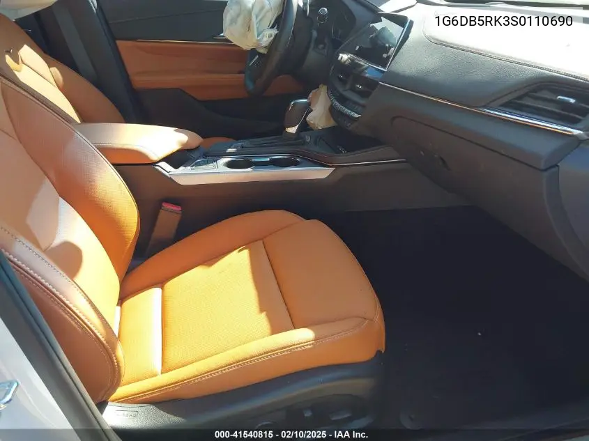 2025 Cadillac Ct4 Premium Luxury VIN: 1G6DB5RK3S0110690 Lot: 41540815