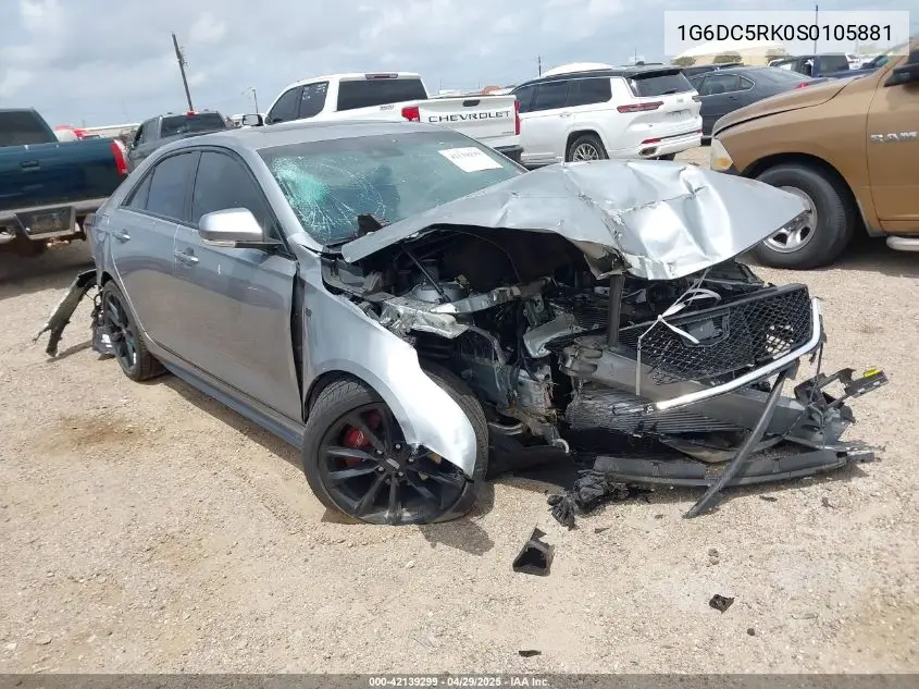2025 Cadillac Ct4 Sport Rwd VIN: 1G6DC5RK0S0105881 Lot: 42139299