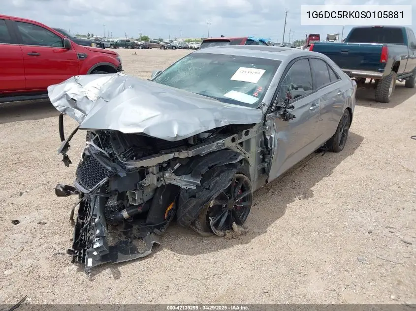 2025 Cadillac Ct4 Sport Rwd VIN: 1G6DC5RK0S0105881 Lot: 42139299