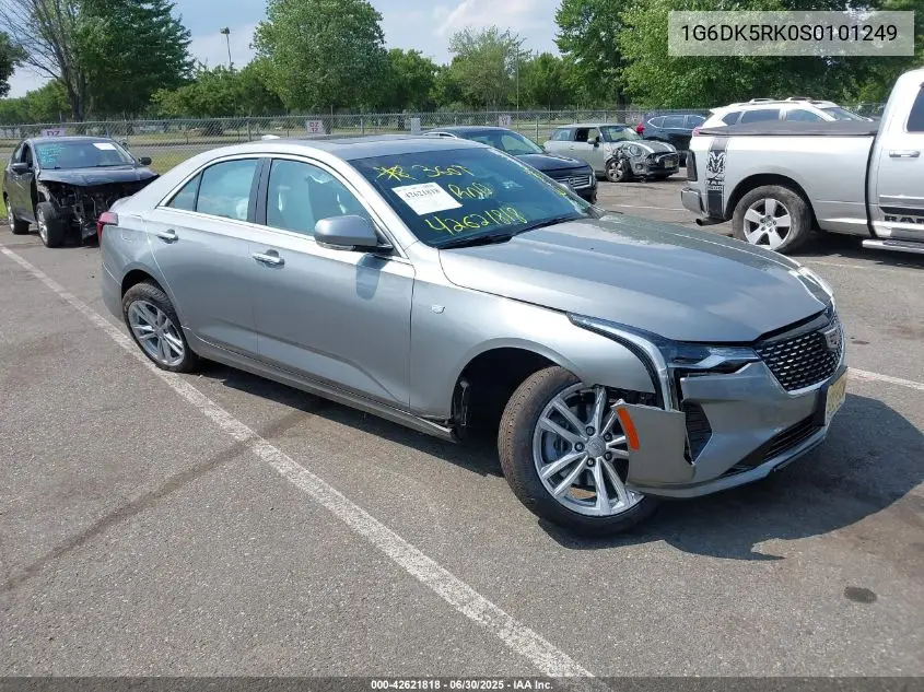 2025 Cadillac Ct4 Luxury Rwd VIN: 1G6DK5RK0S0101249 Lot: 42621818