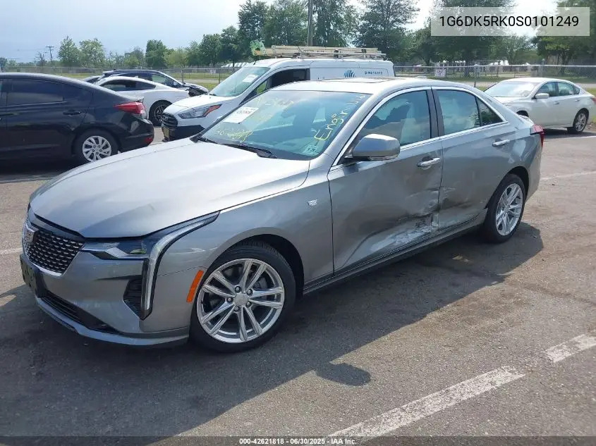 2025 Cadillac Ct4 Luxury Rwd VIN: 1G6DK5RK0S0101249 Lot: 42621818