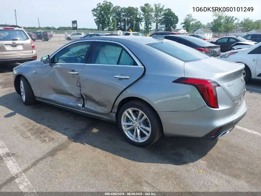 2025 Cadillac Ct4 Luxury Rwd VIN: 1G6DK5RK0S0101249 Lot: 42621818