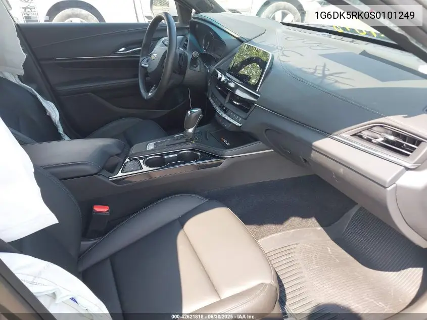 2025 Cadillac Ct4 Luxury Rwd VIN: 1G6DK5RK0S0101249 Lot: 42621818