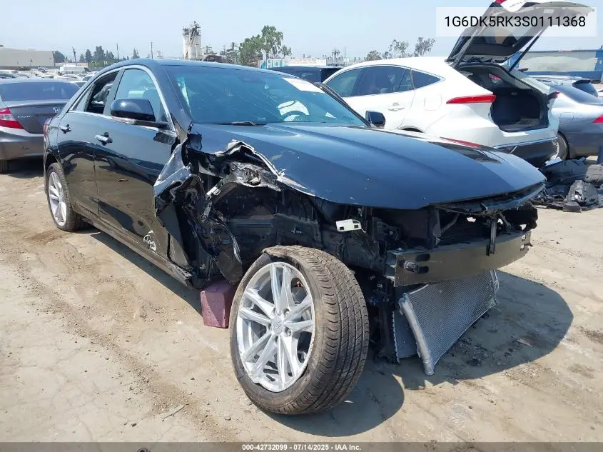 2025 Cadillac Ct4 Luxury Rwd VIN: 1G6DK5RK3S0111368 Lot: 42732099