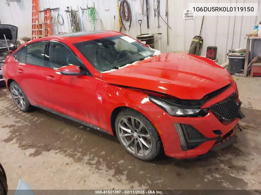 2020 Cadillac Ct5 Sport VIN: 1G6DU5RK0L0119150 Lot: 41531397