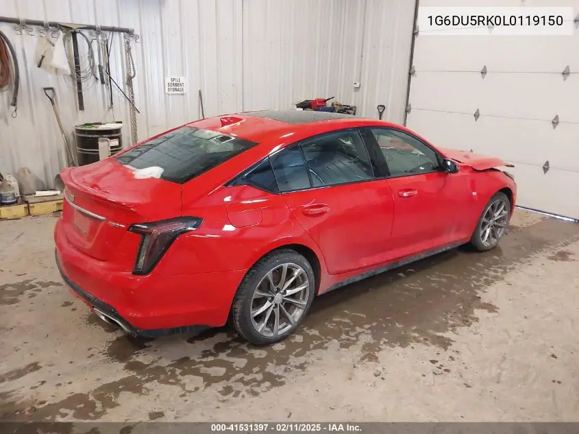 2020 Cadillac Ct5 Sport VIN: 1G6DU5RK0L0119150 Lot: 41531397