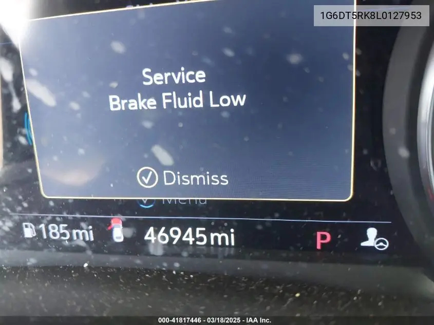 2020 Cadillac Ct5 Premium Luxury VIN: 1G6DT5RK8L0127953 Lot: 41817446