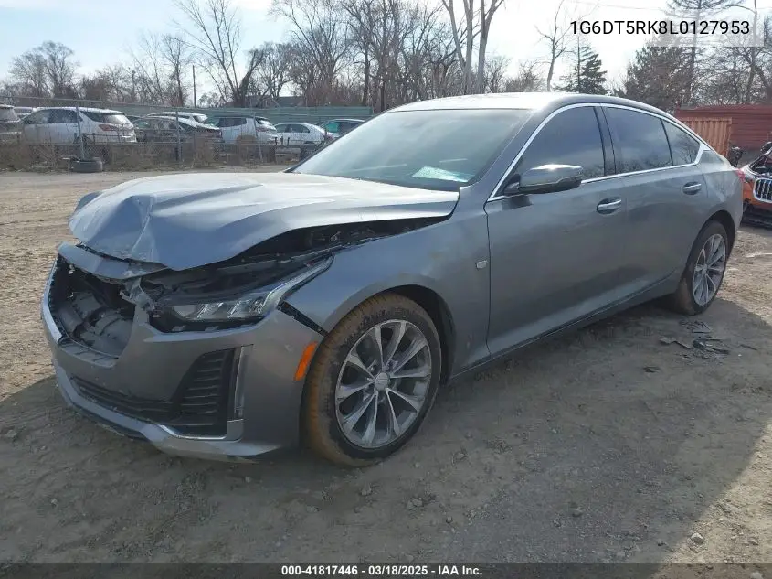 2020 Cadillac Ct5 Premium Luxury VIN: 1G6DT5RK8L0127953 Lot: 41817446