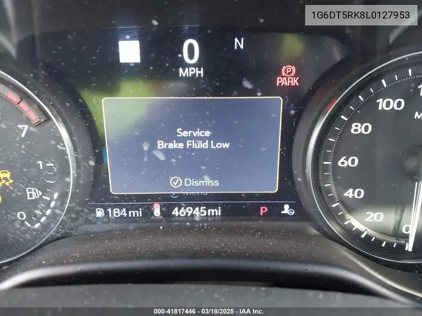 2020 Cadillac Ct5 Premium Luxury VIN: 1G6DT5RK8L0127953 Lot: 41817446