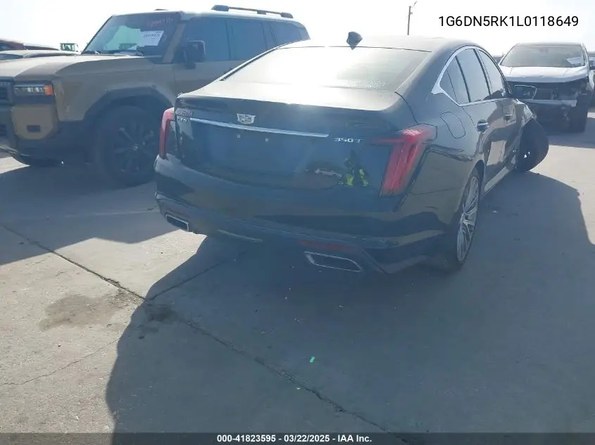 2020 Cadillac Ct5 Premium Luxury VIN: 1G6DN5RK1L0118649 Lot: 41823595