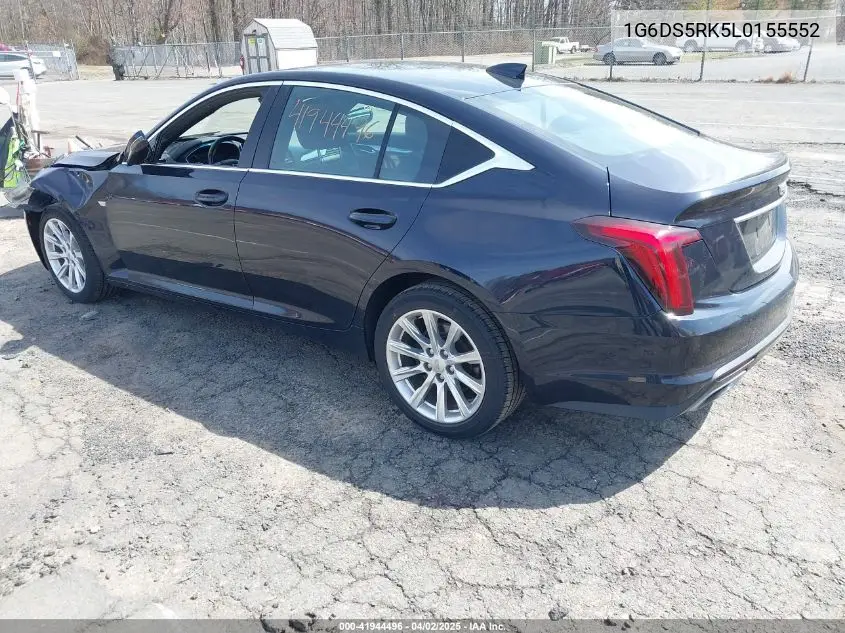 2020 Cadillac Ct5 Luxury VIN: 1G6DS5RK5L0155552 Lot: 41944496