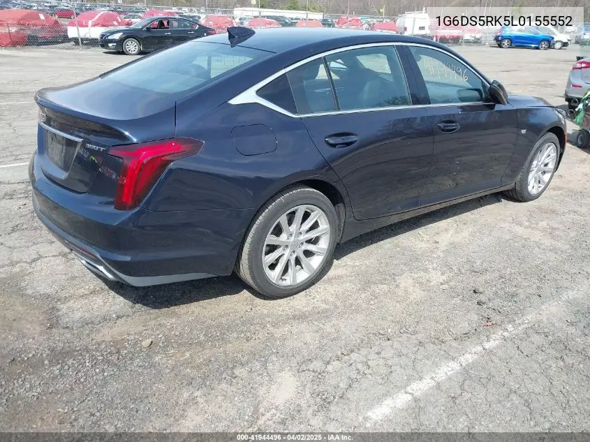 2020 Cadillac Ct5 Luxury VIN: 1G6DS5RK5L0155552 Lot: 41944496
