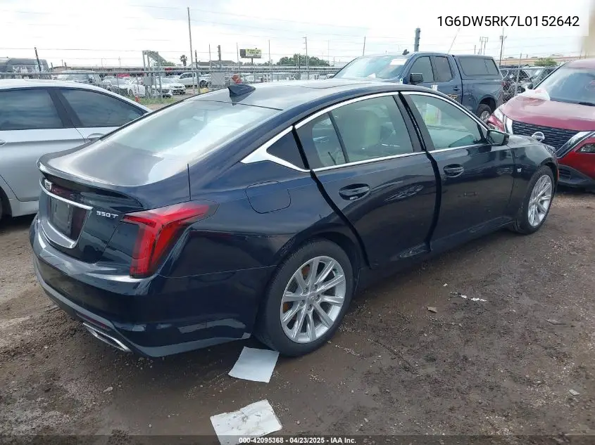 2020 Cadillac Ct5 Luxury VIN: 1G6DW5RK7L0152642 Lot: 42095368