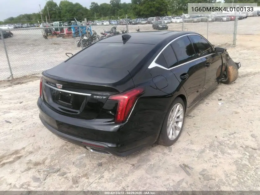 2020 Cadillac Ct5 Luxury VIN: 1G6DM5RK4L0100133 Lot: 42133272