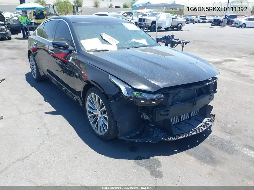 2020 Cadillac Ct5 Premium Luxury VIN: 1G6DN5RKXL0111392 Lot: 42322249