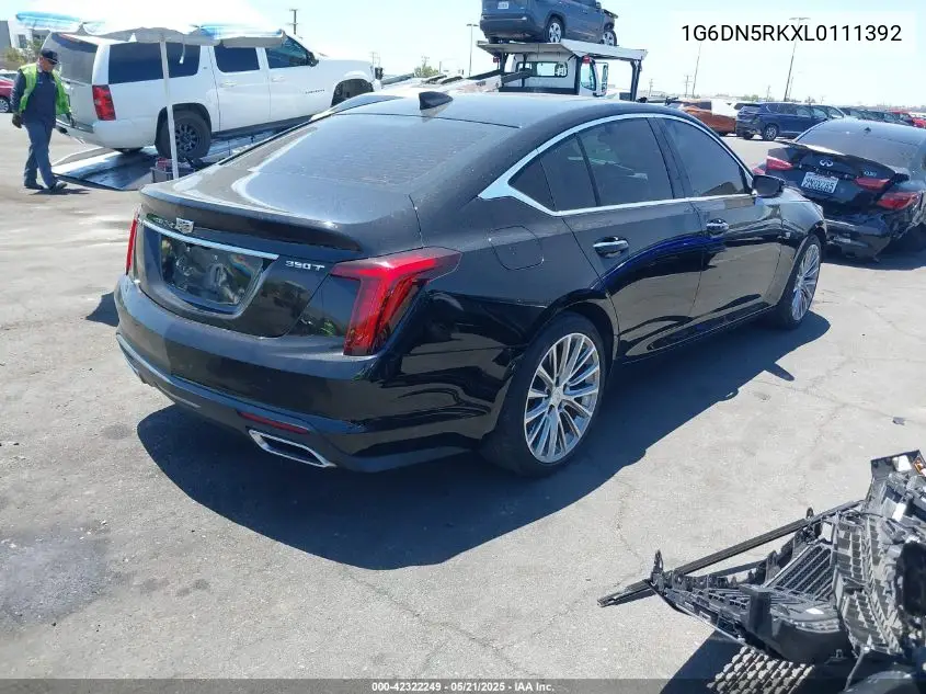 2020 Cadillac Ct5 Premium Luxury VIN: 1G6DN5RKXL0111392 Lot: 42322249