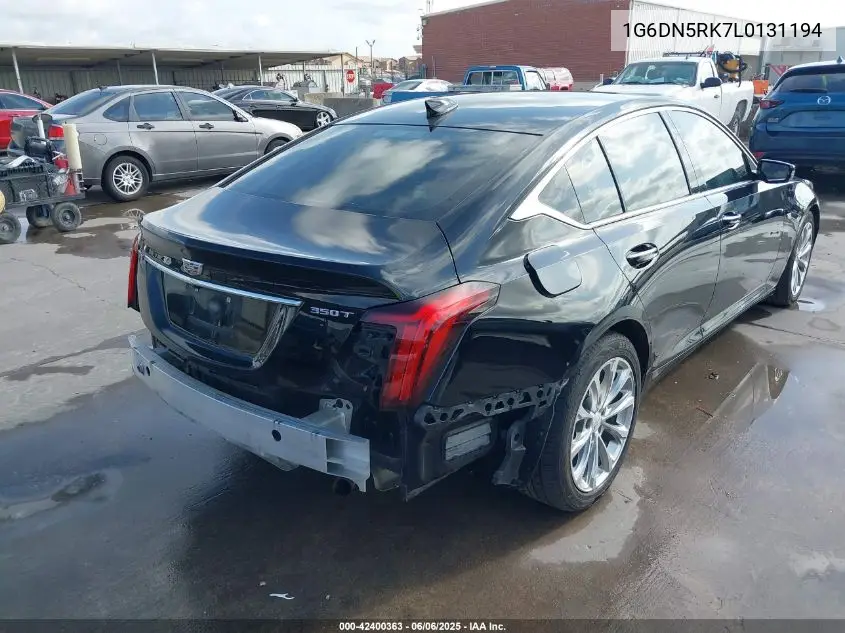2020 Cadillac Ct5 Premium Luxury VIN: 1G6DN5RK7L0131194 Lot: 42400363