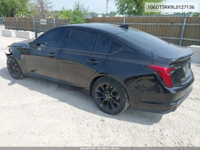 2020 Cadillac Ct5 Premium Luxury VIN: 1G6DT5RK9L0127136 Lot: 42516188
