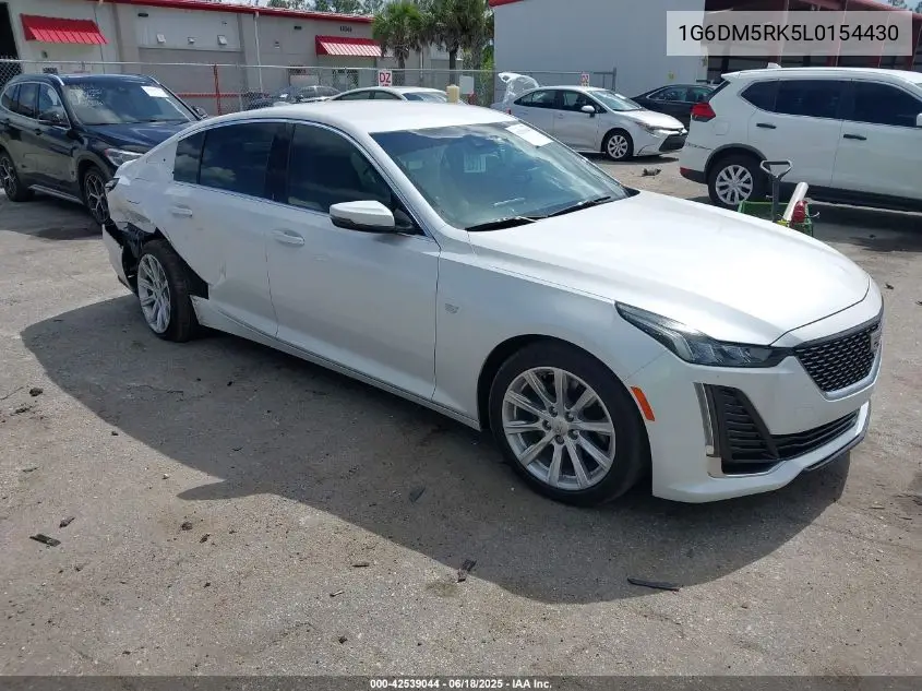 2020 Cadillac Ct5 Luxury VIN: 1G6DM5RK5L0154430 Lot: 42539044