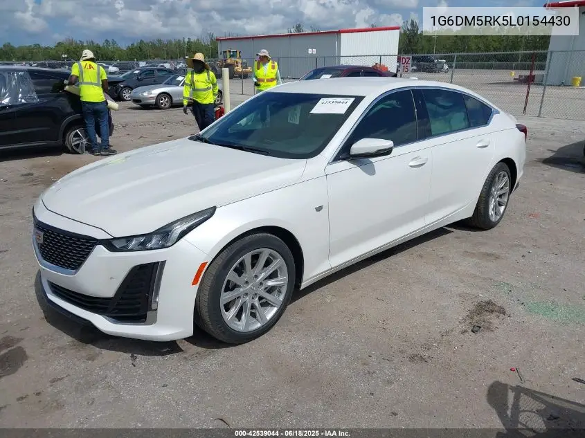 2020 Cadillac Ct5 Luxury VIN: 1G6DM5RK5L0154430 Lot: 42539044
