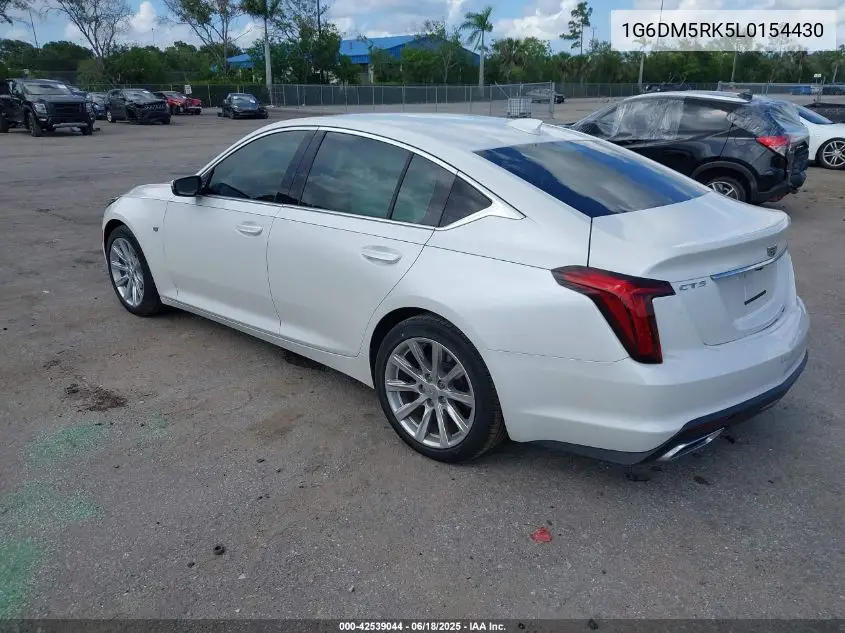 2020 Cadillac Ct5 Luxury VIN: 1G6DM5RK5L0154430 Lot: 42539044