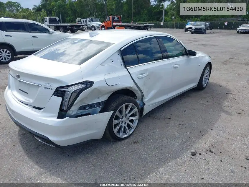 2020 Cadillac Ct5 Luxury VIN: 1G6DM5RK5L0154430 Lot: 42539044